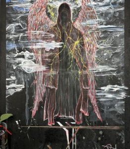 in the storm contemporary abstract wall art painting