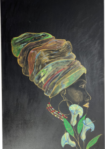 queen sheba contemporary figurative wall art painting