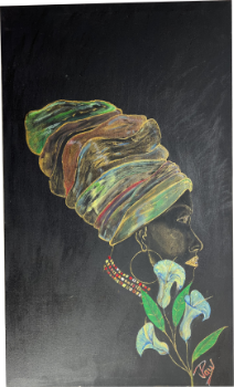 queen sheba contemporary figurative wall art painting