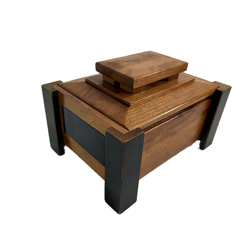 walnut maple handcrafted stash box