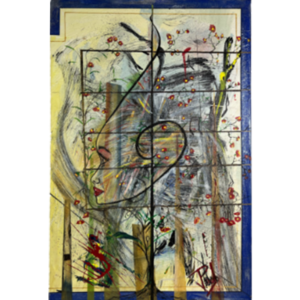 birth of the blues contemporary abstract wall art painting