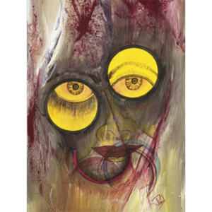 4 AM Party Girl contemporary figurative wall art painting