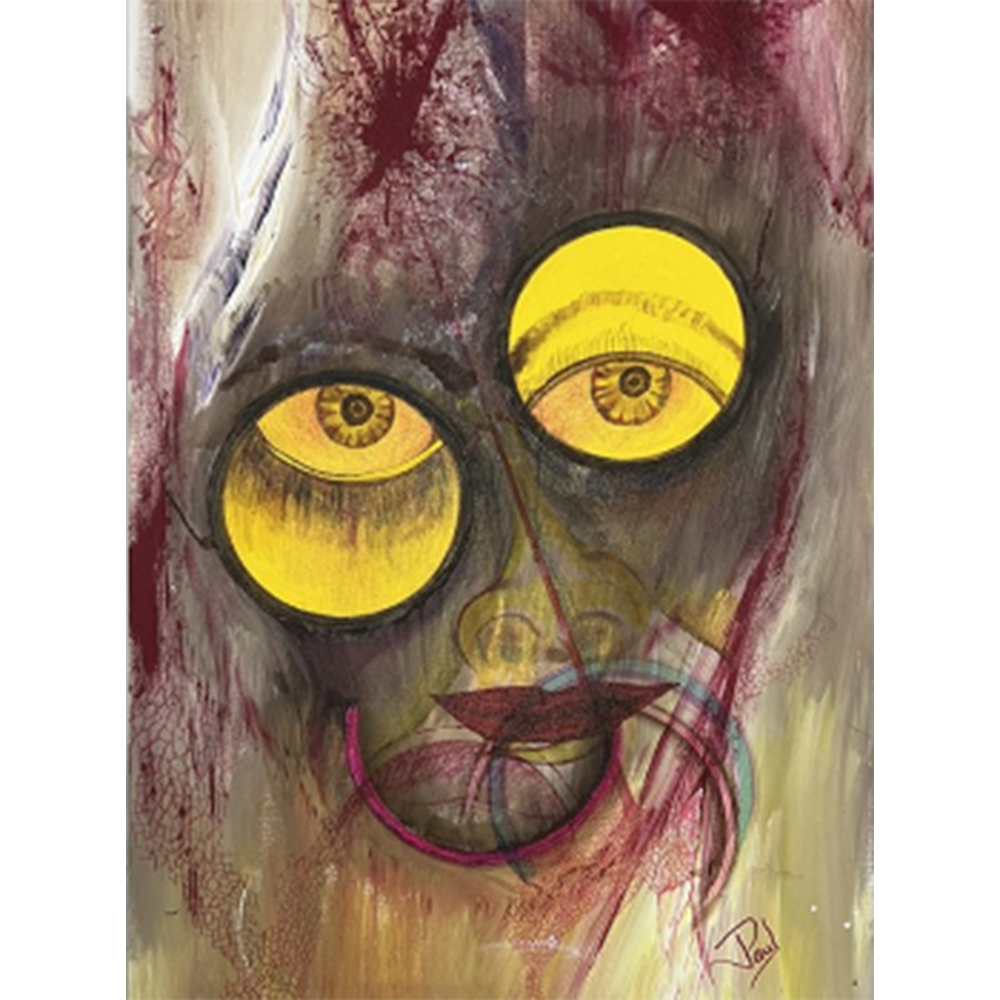 4 AM Party Girl contemporary figurative wall art painting