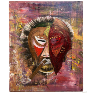 Masked Expression luxury cigar lounge chair artisan design