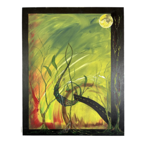 blues on the road contemporary abstract wall art painting