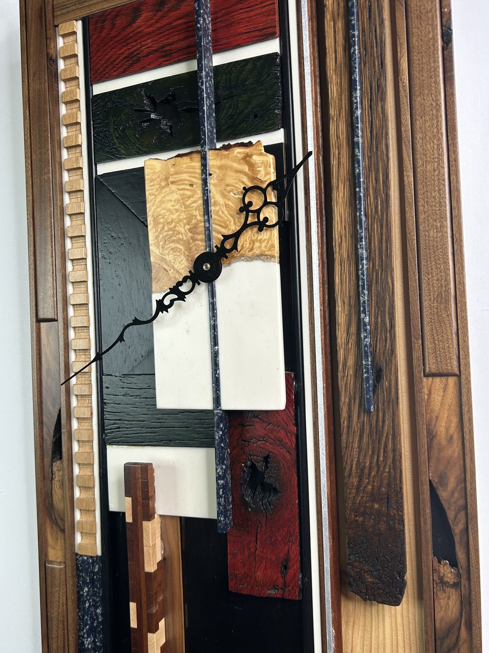 Handcrafted With Time artistic wooden clock contemporary design