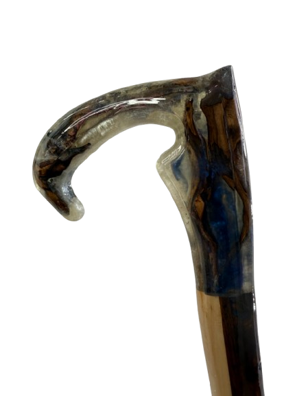 Handcrafted decorative walking cane luxury artisan design