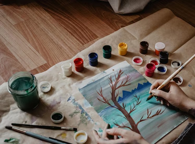 Las Vegas artist original art — Jzine Art paint brushes and acrylic painting supplies