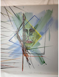 Fractured Face luxury cigar lounge chair artistic design