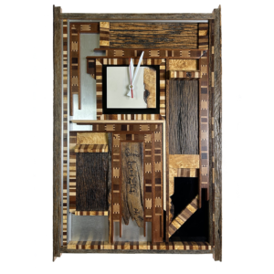 Some Time artistic wooden clock handcrafted functional wall clock