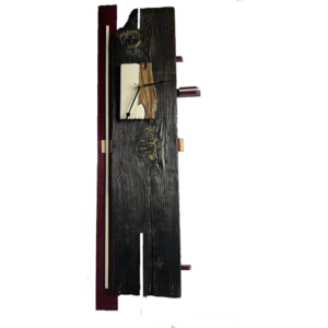 old time artistic wooden clock