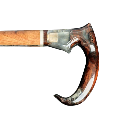 luxury resin handle walking cane