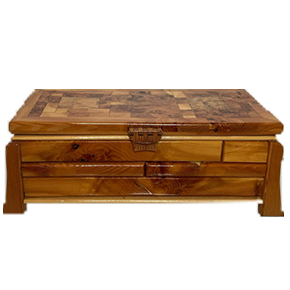 burlwood jewelry box handcrafted storage box