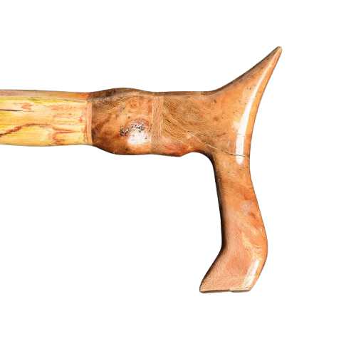 Premium rose wood handcrafted decorative walking cane