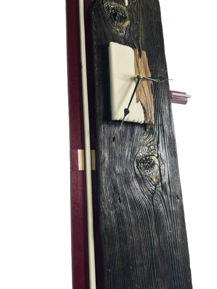 Old Time Artistic Wooden Clock - Image 3